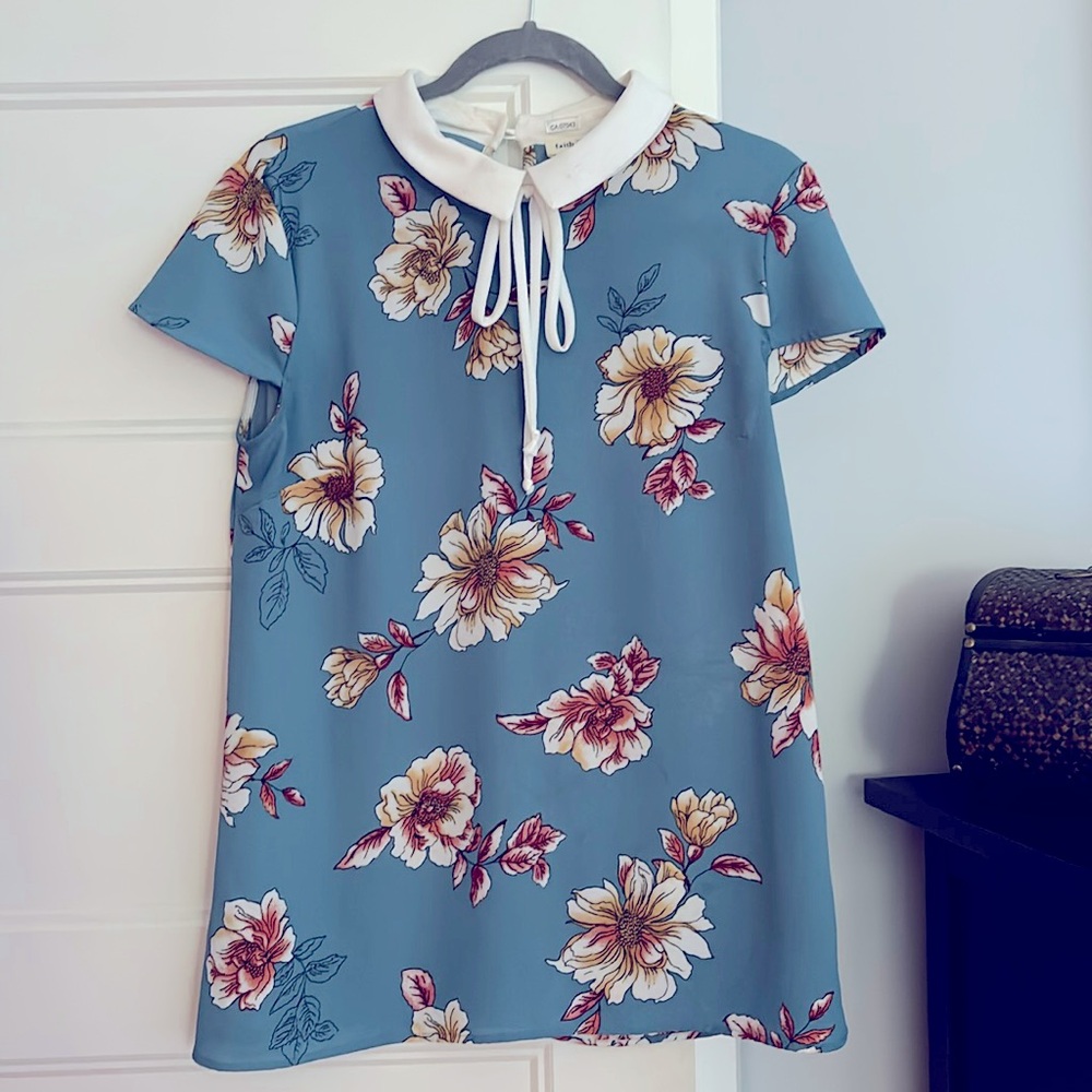 Faith&Hope neck tie blouse - size M